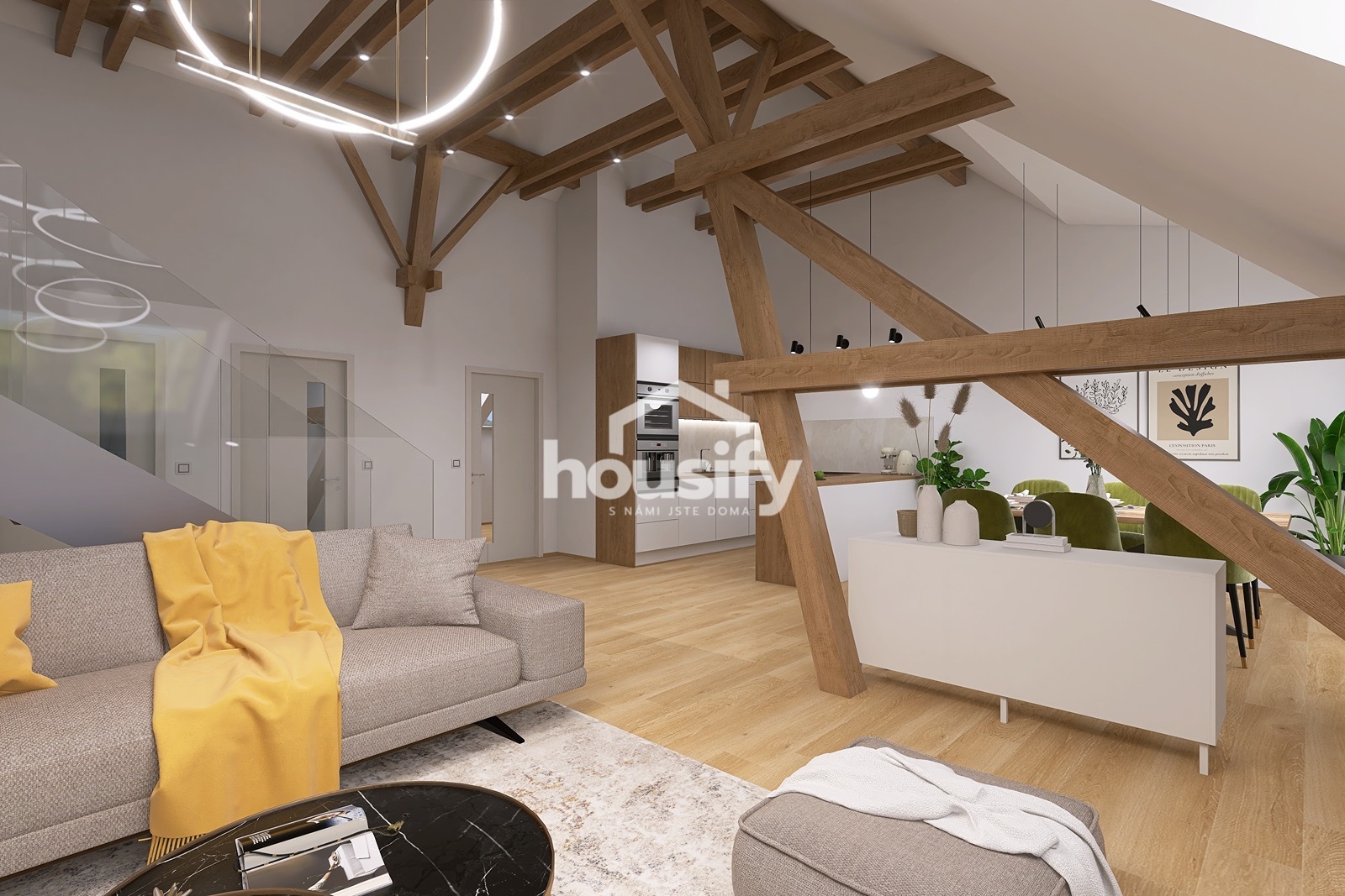 Prodej loftového bytu 5+kk, 156 m² - Hodonice