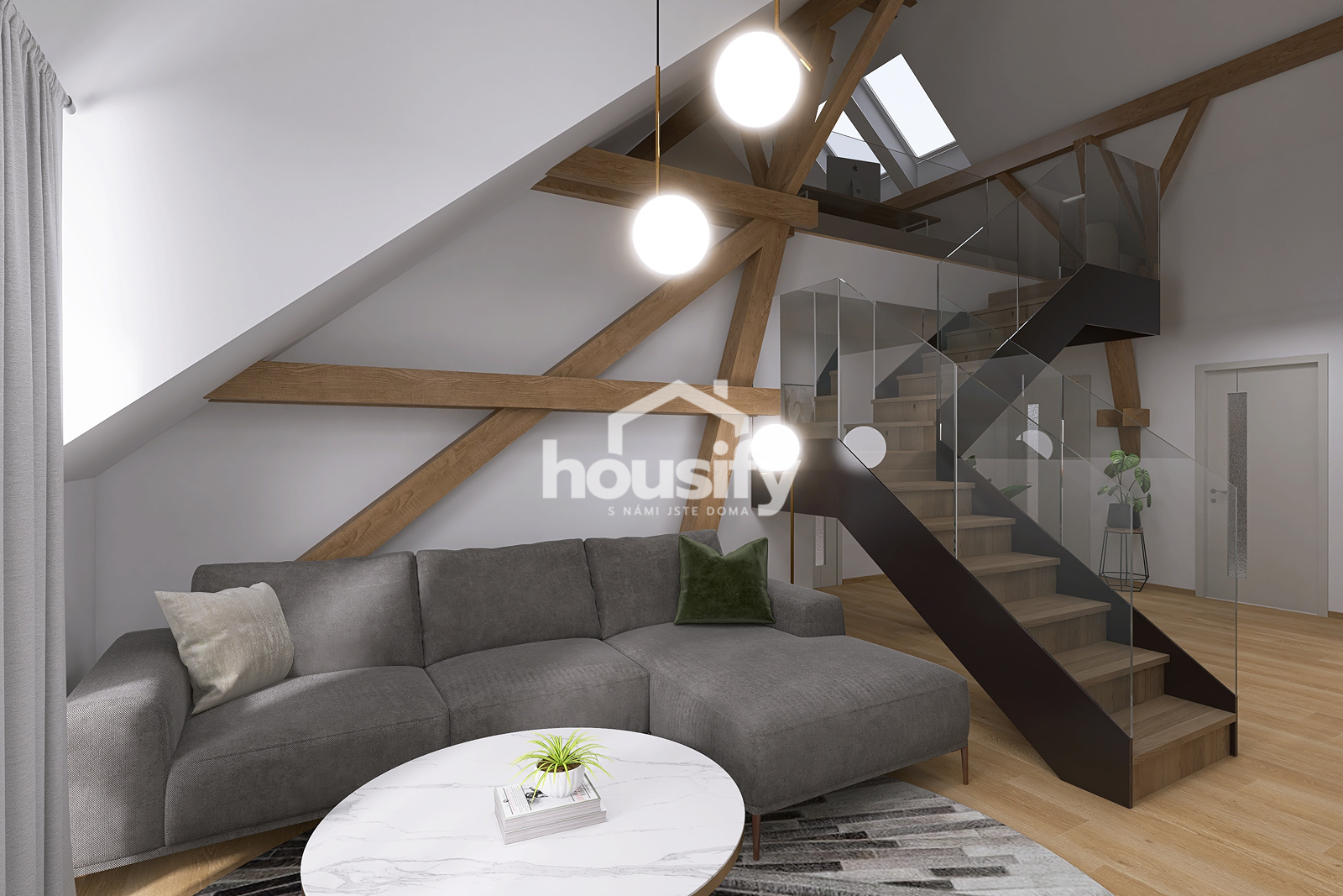 Prodej loftového bytu 4+kk, 112 m² - Hodonice