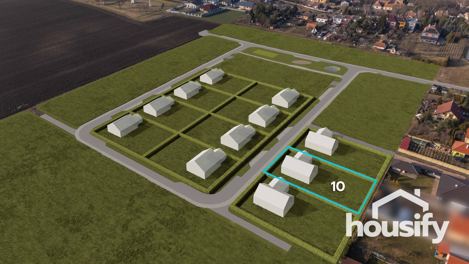 Prodej stavebního pozemku č. 10, 828 m² - Božice